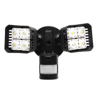30W LED Security Light (Black, Square)